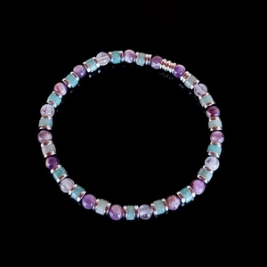 Ametist si amazonit - bijuterii - brățări - brățări din pietre semiprețioase - Artynos.ro