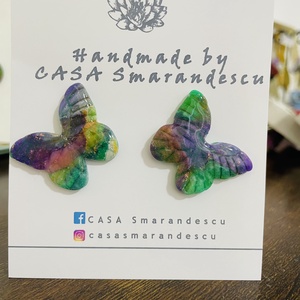 Cercei fluturi - bijuterii - cercei - cercei și ornamente pentru urechi - Artynos.ro