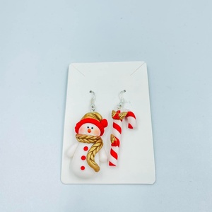 Cercei Craciun , Bijuterii, Cercei, Cercei cu figurine, Lucrare cu argila, ARTYNOS