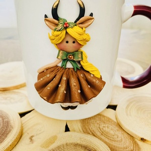 Cana Renuta, Craciun, Decoratiuni de Craciun de casa, Decor pentru masa de Craciun, Lucrare cu argila, ARTYNOS