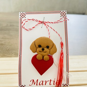 Martisor catelus, Bijuterii, Martisor, Lucrare cu argila, ARTYNOS