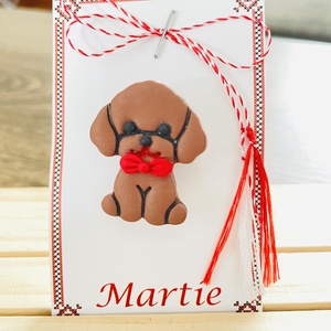 Mărțișor catelus - bijuterii - mărțișor - Artynos.ro