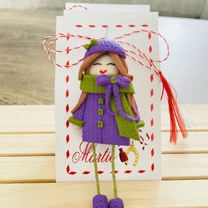 Martisor fetita, Bijuterii, Martisor, Lucrare cu argila, ARTYNOS