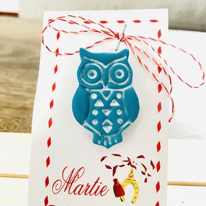 Martisor bufnita, Bijuterii, Martisor, Lucrare cu argila, ARTYNOS