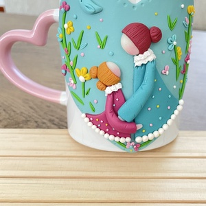 Cana mama si fetita, Casa & Stil de viata, Decoratiuni de casa, Decoratiuni de pereti, Capcana de vise, Lucrare cu argila, ARTYNOS