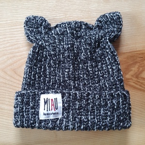 Caciula cu Urechi MIAU Gri Tartan - accesorii de crăciun - decorațiuni de crăciun de casă - fusta pom crăciun - Artynos.ro