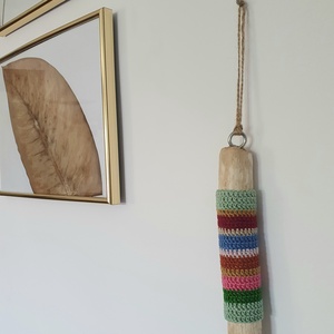 Decoratiune perete din Driftwood si Aă - casă & stil de viață - accesorii pentru decorat casa - decorațiuni de pereți, decorațiuni suspendate - decorațiuni perete, macramé - Artynos.ro