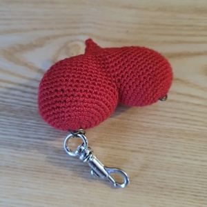 Breloc Inima Rosie - geantă și husă - accesorii genți - breloc - Artynos.ro
