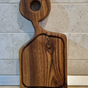 Tocator din lemn de nuc, Casă & Stil de viață, Accesorii pentru echipamente de bucătărie, Accesorii pentru coacere și gătit, Tocător , Prelucrarea lemnului, Sculptură, ARTYNOS