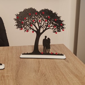 Silueta copacului iubirii 3D -  - Artynos.ro