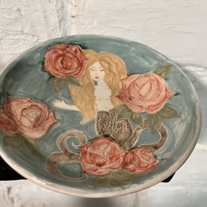 Energie feminină � platou decorativ cu sirene -  - Artynos.ro