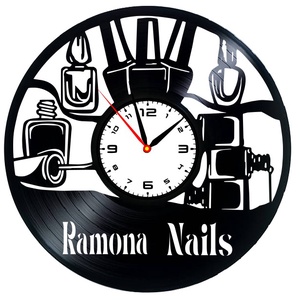 SALON MANICHIURA-ceas de perete (personalizabil!), Casă & Stil de viață, Accesorii pentru decorat casa, Decorațiuni de pereți, decorațiuni suspendate, Ceasuri de perete, , ARTYNOS