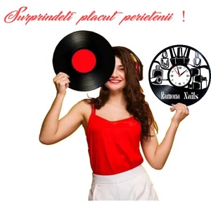 SALON MANICHIURA-ceas de perete (personalizabil!) - casă & stil de viață - accesorii pentru decorat casa - decorațiuni de pereți, decorațiuni suspendate - ceasuri de perete - Artynos.ro