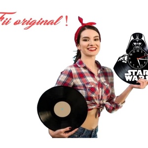 STAR WARS-ceas de perete - casă & stil de viață - accesorii pentru decorat casa - decorațiuni de pereți, decorațiuni suspendate - ceasuri de perete - Artynos.ro