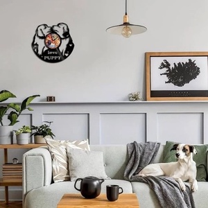 LOVE PUPPY-ceas de perete - casă & stil de viață - accesorii pentru decorat casa - decorațiuni de pereți, decorațiuni suspendate - ceasuri de perete - Artynos.ro