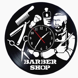 BARBERSHOP-ceas de perete, Casă & Stil de viață, Accesorii pentru decorat casa, Decorațiuni de pereți, decorațiuni suspendate, Ceasuri de perete, , ARTYNOS