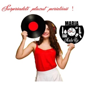 SALON MAKE-UP-ceas de perete (personalizabil) - casă & stil de viață - accesorii pentru decorat casa - decorațiuni de pereți, decorațiuni suspendate - ceasuri de perete - Artynos.ro