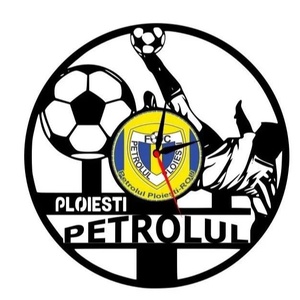 F.C. PETROLUL PLOIESTI ceas de perete, Casă & Stil de viață, Accesorii pentru decorat casa, Decorațiuni de pereți, decorațiuni suspendate, Ceasuri de perete, Sculptură, ARTYNOS