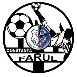 F.C. FARUL CONSTANTA ceas de perete, Casă & Stil de viață, Accesorii pentru decorat casa, Decorațiuni de pereți, decorațiuni suspendate, Ceasuri de perete, Sculptură, ARTYNOS