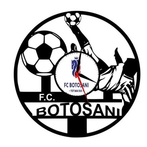 F.C. BOTOSANI -ceas de perete, Casă & Stil de viață, Accesorii pentru decorat casa, Decorațiuni de pereți, decorațiuni suspendate, Ceasuri de perete, Sculptură, ARTYNOS