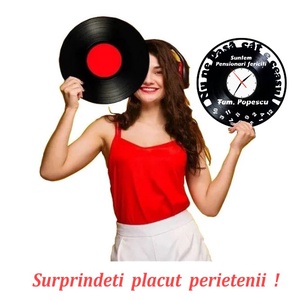 PENSIONARI FERICITI-ceas de perete(personalizabil) - casă & stil de viață - accesorii pentru decorat casa - decorațiuni de pereți, decorațiuni suspendate - ceasuri de perete - Artynos.ro
