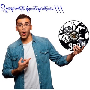 STITCH- ceas de perete - casă & stil de viață - accesorii pentru decorat casa - decorațiuni de pereți, decorațiuni suspendate - ceasuri de perete - Artynos.ro