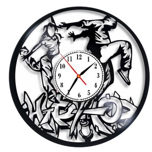 HIP-HOP-ceas de perete, Casă & Stil de viață, Accesorii pentru decorat casa, Decorațiuni de pereți, decorațiuni suspendate, Ceasuri de perete, , ARTYNOS