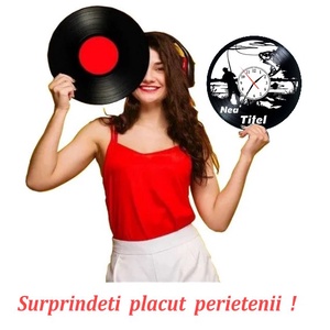 PESCAR-ceas de perete(personalizabil) - casă & stil de viață - accesorii pentru decorat casa - decorațiuni de pereți, decorațiuni suspendate - ceasuri de perete - Artynos.ro
