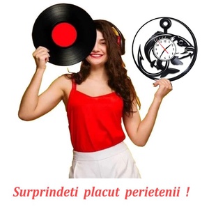 PESCAR-ceas de perete - casă & stil de viață - accesorii pentru decorat casa - decorațiuni de pereți, decorațiuni suspendate - ceasuri de perete - Artynos.ro