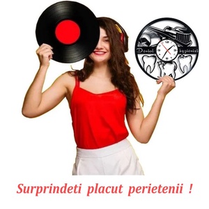 DENTIST - ceas de perete (personalizabil) - casă & stil de viață - accesorii pentru decorat casa - decorațiuni de pereți, decorațiuni suspendate - ceasuri de perete - Artynos.ro