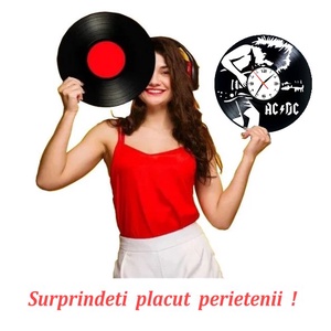 AC _ DC-ceas de perete - casă & stil de viață - accesorii pentru decorat casa - decorațiuni de pereți, decorațiuni suspendate - ceasuri de perete - Artynos.ro