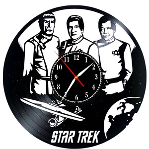 STAR TREK-ceas de perete, Casă & Stil de viață, Accesorii pentru decorat casa, Decorațiuni de pereți, decorațiuni suspendate, Ceasuri de perete, , ARTYNOS