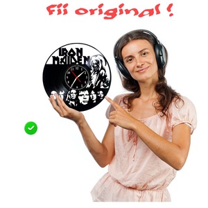 IRON MAIDEN-ceas de perete - casă & stil de viață - accesorii pentru decorat casa - decorațiuni de pereți, decorațiuni suspendate - ceasuri de perete - Artynos.ro
