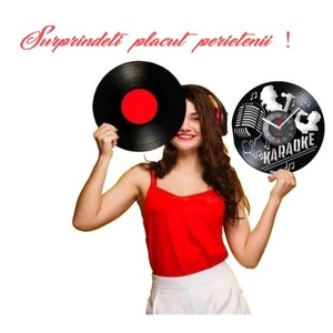 KARAOKE-ceas de perete - casă & stil de viață - accesorii pentru decorat casa - decorațiuni de pereți, decorațiuni suspendate - ceasuri de perete - Artynos.ro