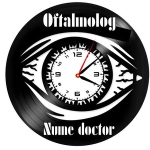 OFTALMOLOG-ceas de perete (personalizabil) - Artynos.ro