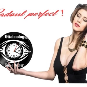OFTALMOLOG-ceas de perete (personalizabil) - casă & stil de viață - accesorii pentru decorat casa - decorațiuni de pereți, decorațiuni suspendate - ceasuri de perete - Artynos.ro