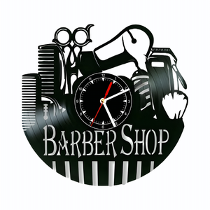 BARBERSHOP-ceas de perete, Casă & Stil de viață, Accesorii pentru decorat casa, Decorațiuni de pereți, decorațiuni suspendate, Ceasuri de perete, , ARTYNOS