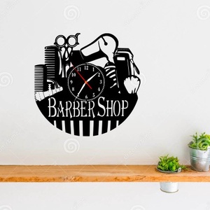 BARBERSHOP-ceas de perete - casă & stil de viață - accesorii pentru decorat casa - decorațiuni de pereți, decorațiuni suspendate - ceasuri de perete - Artynos.ro