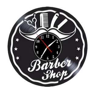 BARBERSHOP-ceas de perete, Casă & Stil de viață, Accesorii pentru decorat casa, Decorațiuni de pereți, decorațiuni suspendate, Ceasuri de perete, , ARTYNOS