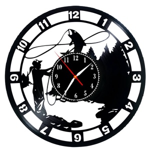 PESCAR-ceas de perete, Casă & Stil de viață, Accesorii pentru decorat casa, Decorațiuni de pereți, decorațiuni suspendate, Ceasuri de perete, , ARTYNOS