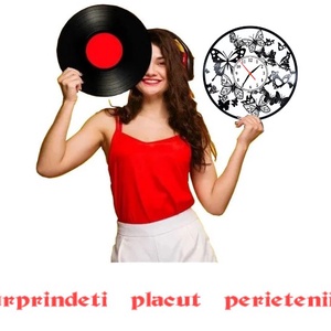 FLUTURI-ceas de perete - casă & stil de viață - accesorii pentru decorat casa - decorațiuni de pereți, decorațiuni suspendate - ceasuri de perete - Artynos.ro