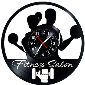 SALON FITNESS-ceas de perete, Casă & Stil de viață, Accesorii pentru decorat casa, Decorațiuni de pereți, decorațiuni suspendate, Ceasuri de perete, , ARTYNOS