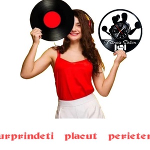 SALON FITNESS-ceas de perete - casă & stil de viață - accesorii pentru decorat casa - decorațiuni de pereți, decorațiuni suspendate - ceasuri de perete - Artynos.ro