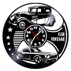 VINTAGE CAR-ceas de perete, Casă & Stil de viață, Accesorii pentru decorat casa, Decorațiuni de pereți, decorațiuni suspendate, Ceasuri de perete, , ARTYNOS