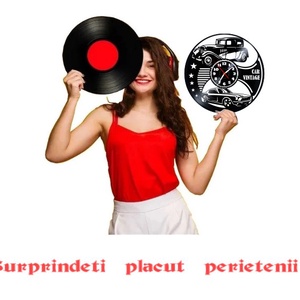 VINTAGE CAR-ceas de perete - casă & stil de viață - accesorii pentru decorat casa - decorațiuni de pereți, decorațiuni suspendate - ceasuri de perete - Artynos.ro
