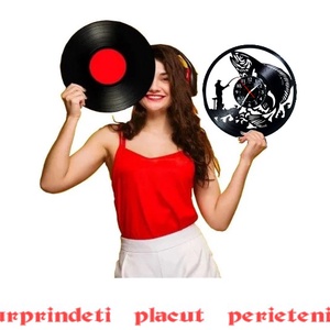 PESCAR-ceas de perete - casă & stil de viață - accesorii pentru decorat casa - decorațiuni de pereți, decorațiuni suspendate - ceasuri de perete - Artynos.ro