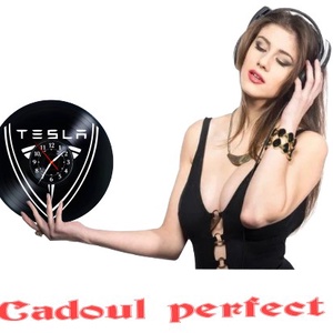 TESLA-ceas de perete - casă & stil de viață - accesorii pentru decorat casa - decorațiuni de pereți, decorațiuni suspendate - ceasuri de perete - Artynos.ro