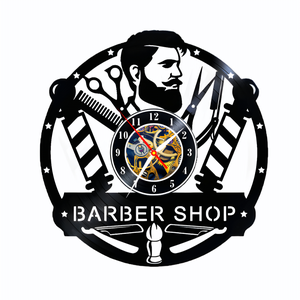 BARBERSHOP-ceas de perete, Casă & Stil de viață, Accesorii pentru decorat casa, Decorațiuni de pereți, decorațiuni suspendate, Ceasuri de perete, , ARTYNOS