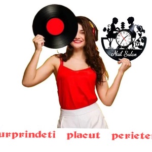 SALON MANICHIURA (personalizabil)-ceas de perete - casă & stil de viață - accesorii pentru decorat casa - decorațiuni de pereți, decorațiuni suspendate - ceasuri de perete - Artynos.ro