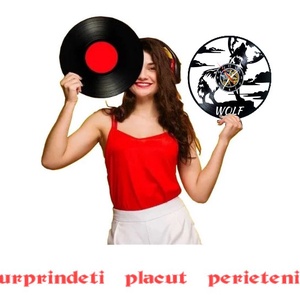 LUP-ceas de perete - casă & stil de viață - accesorii pentru decorat casa - decorațiuni de pereți, decorațiuni suspendate - ceasuri de perete - Artynos.ro